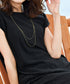 【安田美沙子さん着用】大人可愛い2連風チェーンネックレス